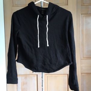Cropped Black Hoodie